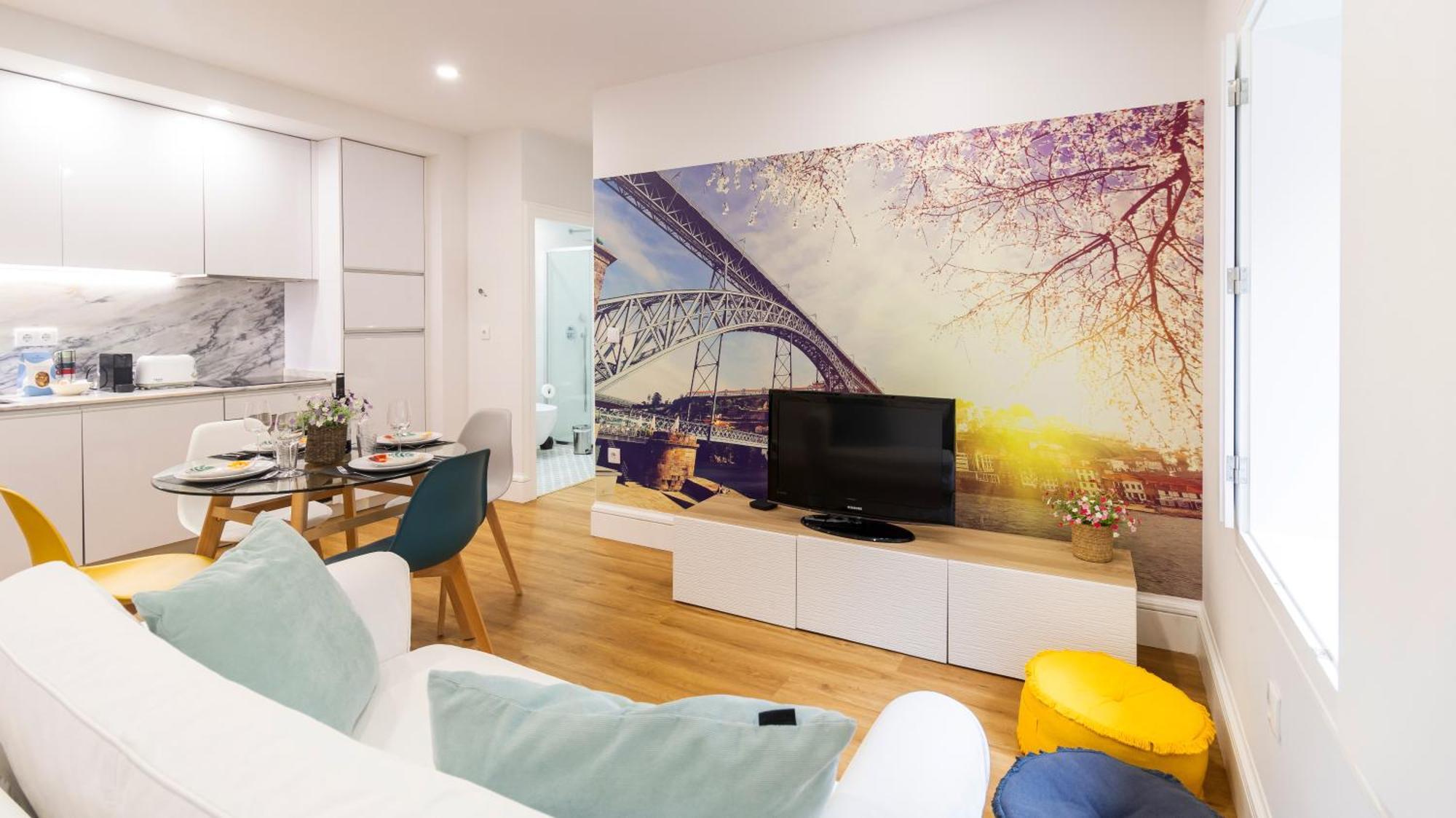 River Flat W/ Patio By Lovelystay Apartment Porto