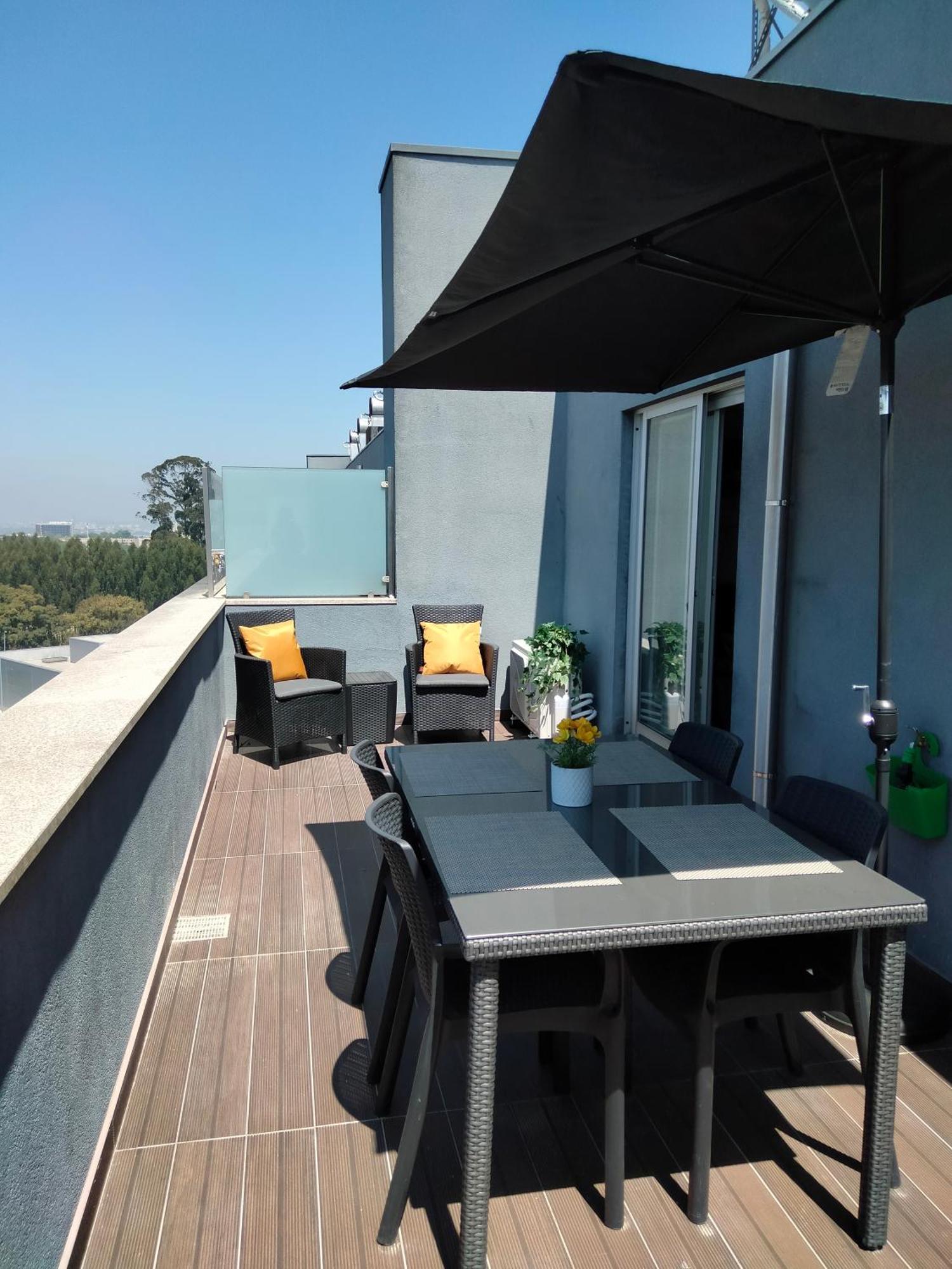 Apartment Sunset Terrace With Ac & Free Park *