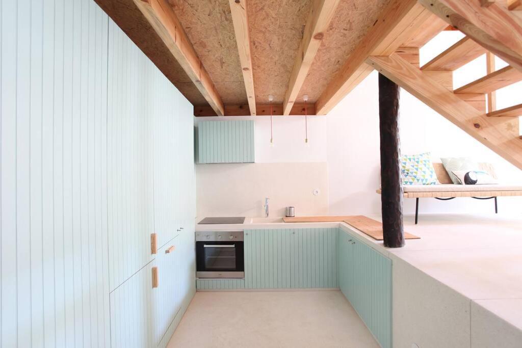Wood & Blue House -