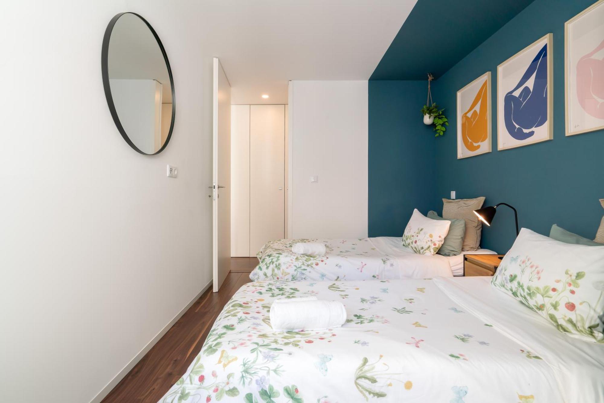 Apartment Host Wise - Restful Minimalist Flat - Balcony *